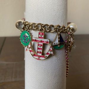 NWOT Betsey Johnson Nautical Charm Bracelet